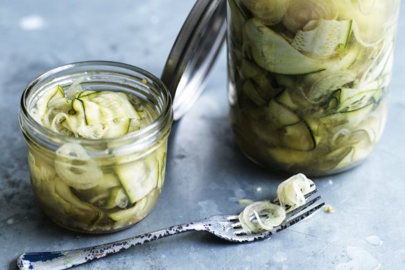 Andrew McConnell’s pickled zucchini.