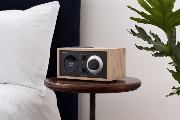 As a clock radio, the Model One+ also has alarm and sleep functions.