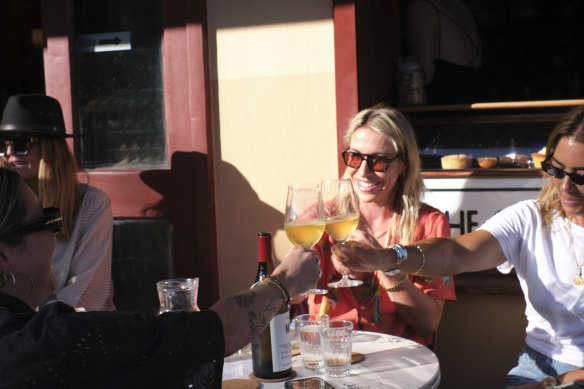 Happy hour at The Shop and Wine Bar, Bondi.