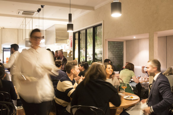In busier times: With diners cancelling amid the virus crisis, Etta is not as busy as it was.
