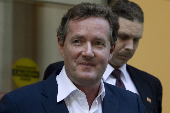 Rupert’s man on screen: Controversial broadcaster Piers Morgan.