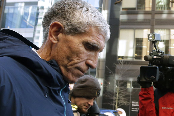 William ‘Rick’ Singer outside of court in Boston.