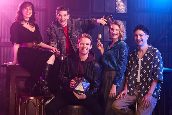The Australian cast of <i>The Twenty-Sided Tavern</i>.