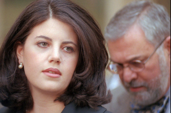 Former White House intern Monica Lewinsky in 1998.