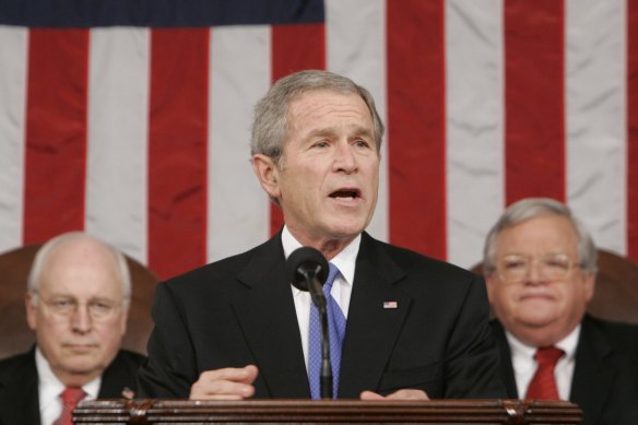 President George W.  Bush transferred power to his Vice-President, Dick Cheney (left), for a few hours during a colonoscopy.