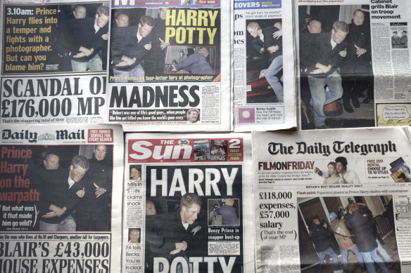 Prince Harry has long had a strained relationship with the British press.