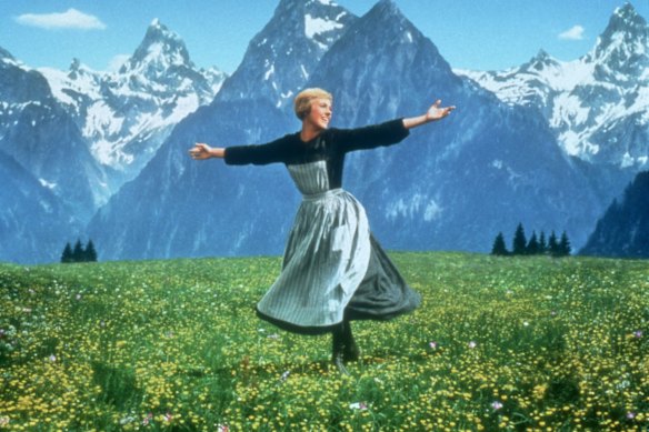 Julie Andrews as Maria in The Sound of Music.