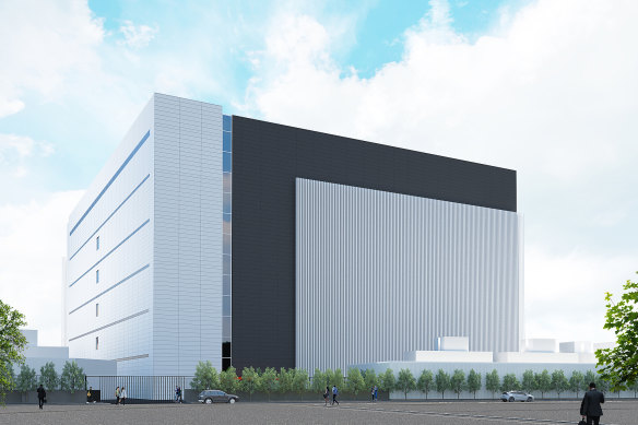 Render of the new $800 million Lendlease Data Centre, Tokyo, Japan.
