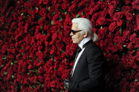 Karl Lagerfeld attends The Museum of Modern Art Film Benefit tribute to Pedro Almodovar in 2011 in New York.