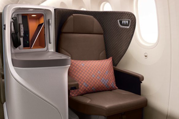 Business class on board. The plane also has a premium economy cabin, but no economy class seats.
