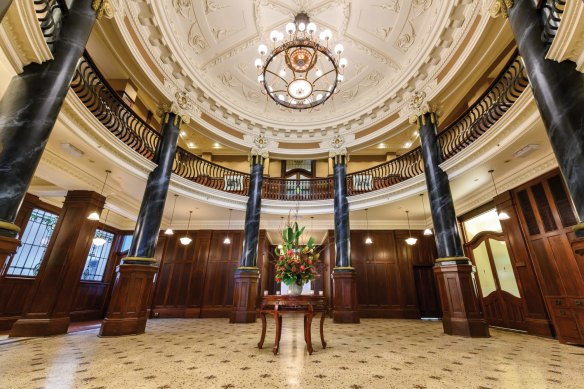 Rendezvous’ historic grand vestibule.