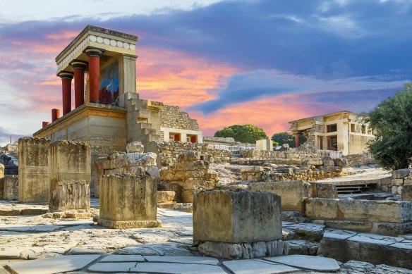 Minoan magnificence … Knossos Palace is the largest Bronze Age archaeological site on Crete.