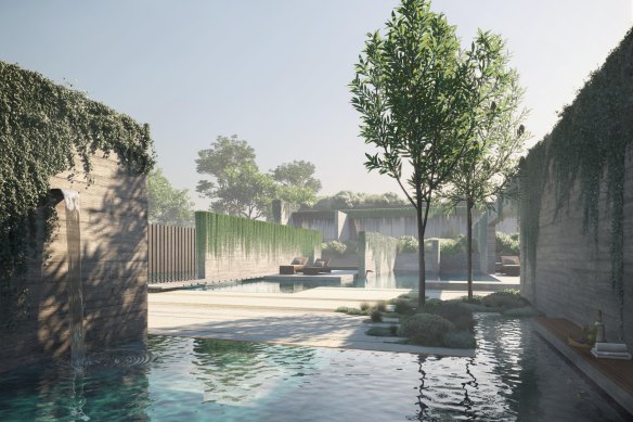 An artist’s impression of the 12 Apostles Hot Springs and Resort.