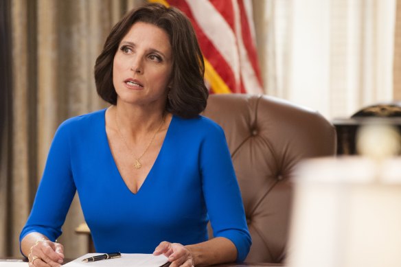 Julia Louis-Dreyfus plays Selina Meyer in Veep.