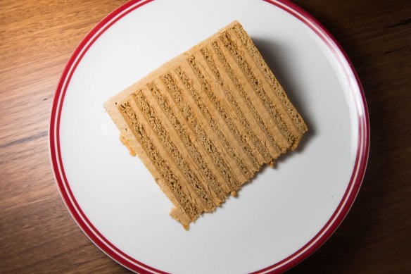 The signature honey cake at Gray & Gray.