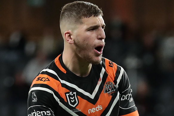 Adam Doueihi sees himself as a long-term No.6 at the Wests Tigers.