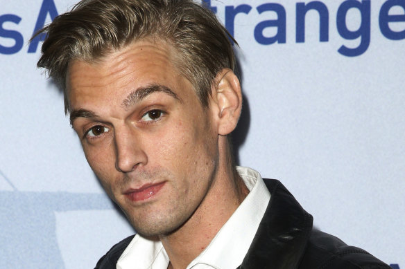 Aaron Carter, pictured in 2015, has been found dead at his home in Southern California.