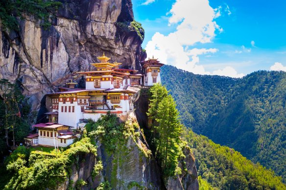 Tiger’s Nest Monastery, Bhutan’s iconic tourist attraction.