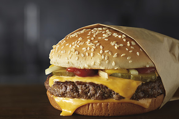 A McDonald’s quarter pounder.