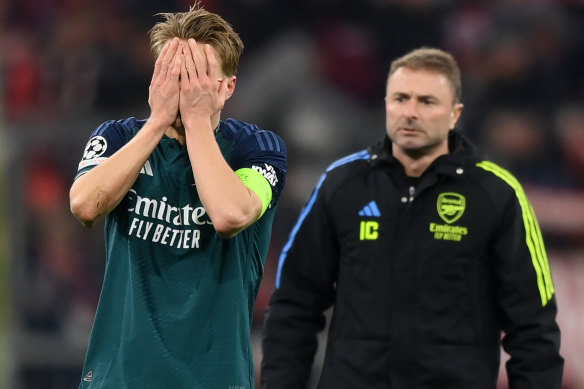 Arsenal captain Martin Odegaard’s anguish tells the story of an opportunity lost.