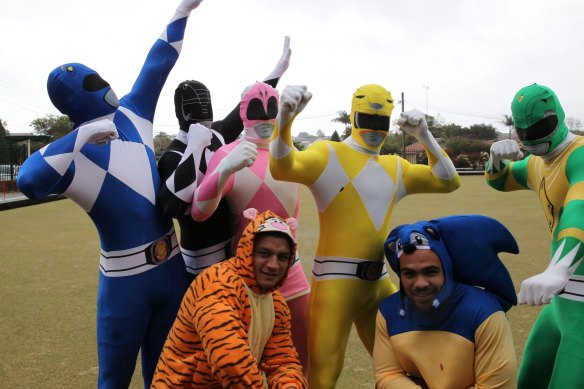 Tradition over: The Bulldogs ham it up during mad Monday celebrations back in 2013.