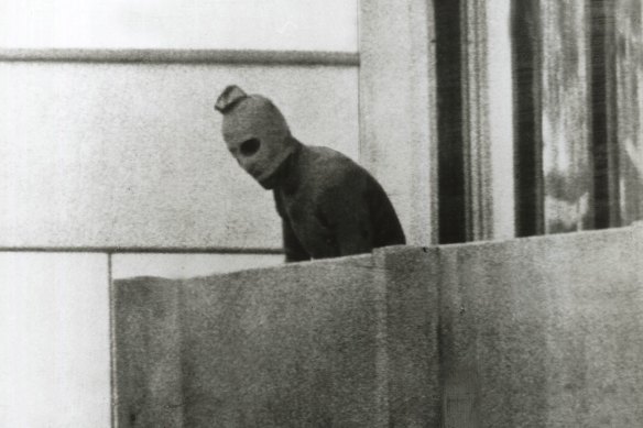 A Palestinian terrorist in Munich, 1972.