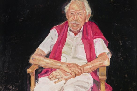 Peter Wegner’s portrait of Guy Warren has won the Archibald Prize. 