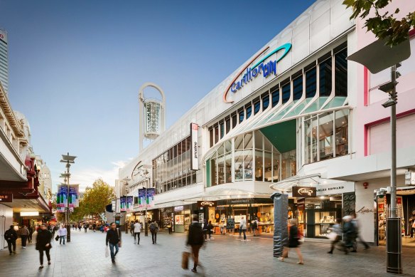 Carillon City shopping centre in Perth.