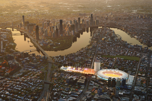 A Brisbane Metro station for the Gabba Olympic Stadium is the biggest funding commitment in the SEQ City Deal.