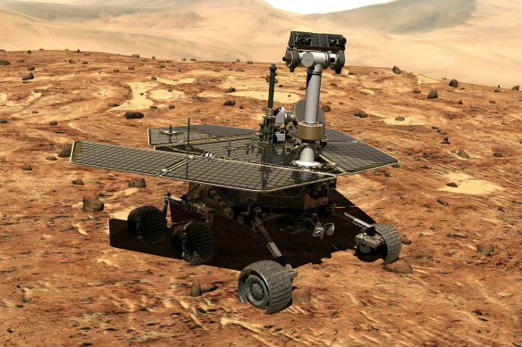 The Mars rover Opportunity.