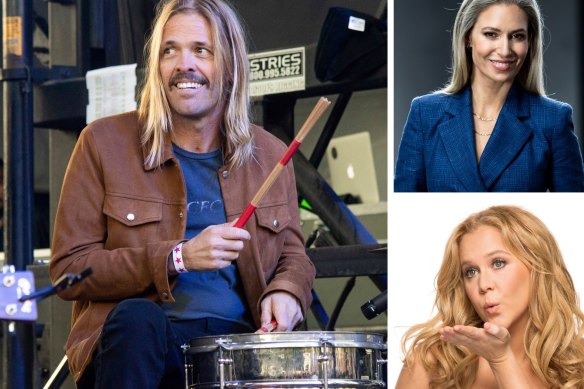 Clockwise from main: Taylor Hawkins honoured in concert; Kathryn Eisman from Undressed; new episodes of Inside Amy Schumer.