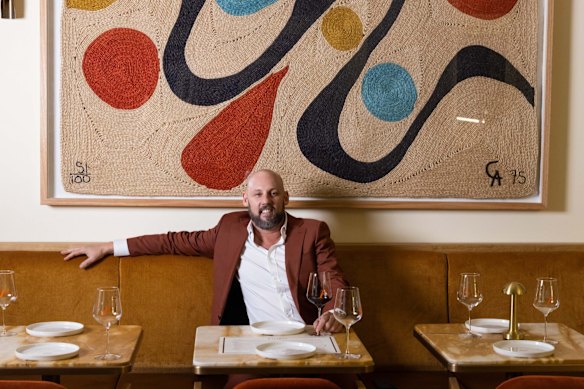 Owner Andrew Becher at Parlar.