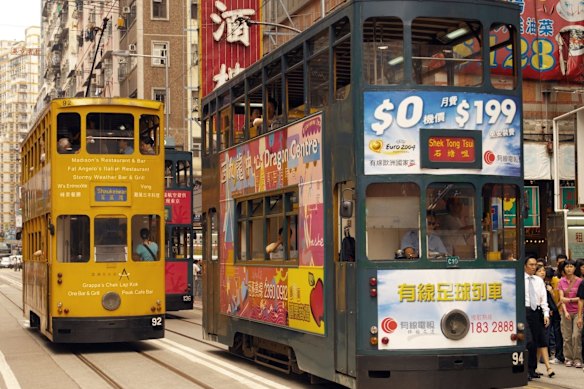 Hong Kong’s trams inexplicably survive in a city where other public transport options are slick and modern.