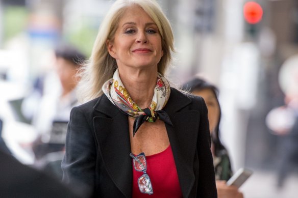 Simone Semmens outside the Melbourne Magistrates' Court in 2015