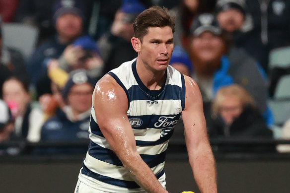 Tom Hawkins is still out of contract at Geelong.