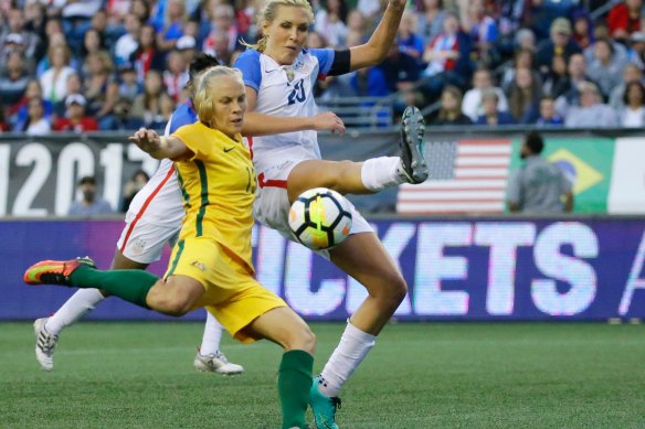 Tameka Butt scored the only goal of the match in the historic win over the US in 2017.