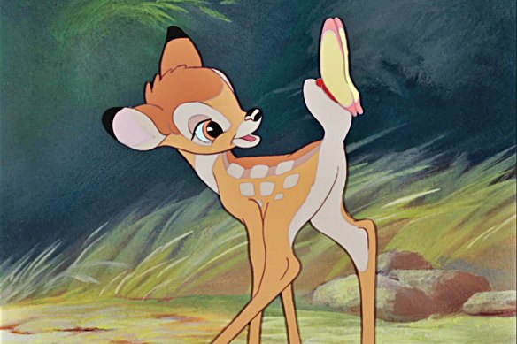 Bambi was released in 1942 and was based on the 1932 book Bambi, A Life in the Woods.