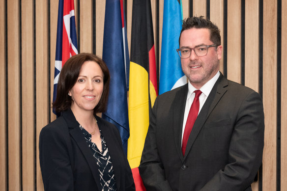 City of Whittlesea deputy mayor Daniela Zinni and mayor Aidan McLindon.