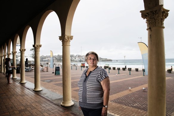 Sally Betts at Bondi Beach in 2018.