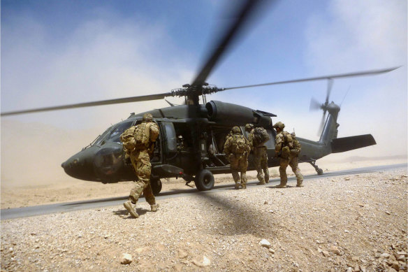 Australian special forces soldiers in Afghanistan in 2012.