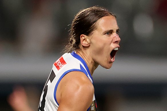 Jasmine Garner and her Kangaroos flexed their muscle to defeat Melbourne on grand final eve.
