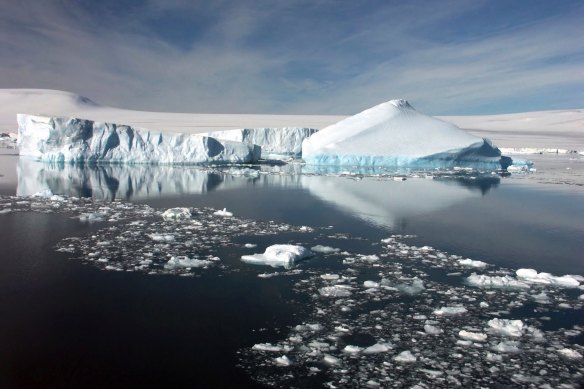 The temperature at one research base in Antarctica reached 18.3 degrees.