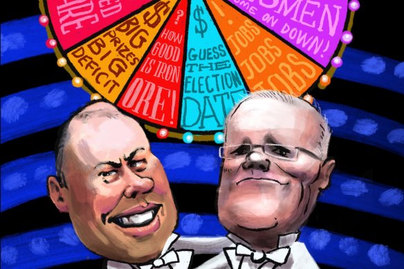 The federal budget’s wheel of fortune.