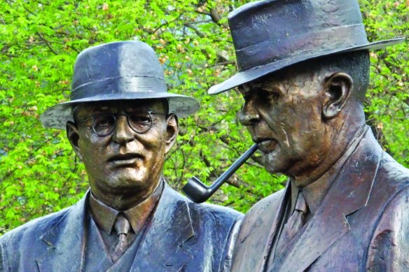 Ben Chifley (right) provided the highly strung John Curtin with both political and emotional support.