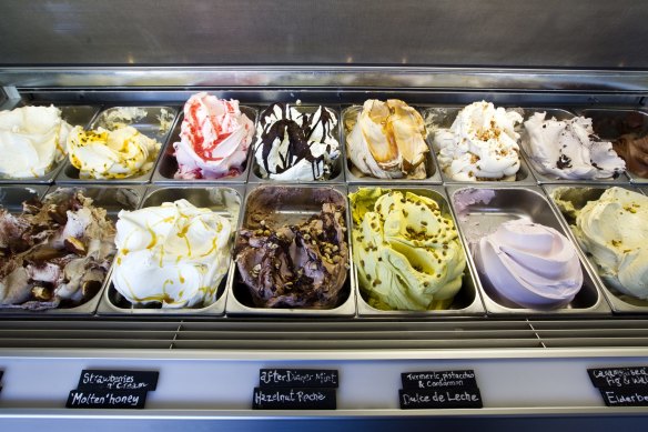 Award-winning gelato at Cow and the Moon.