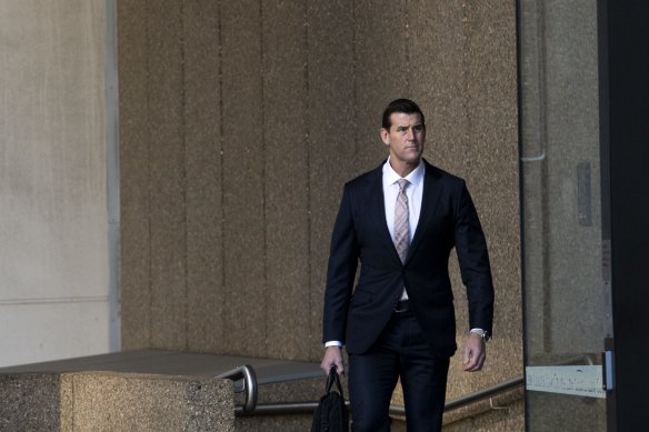 Ben Roberts-Smith arrives at the Federal Court in May.