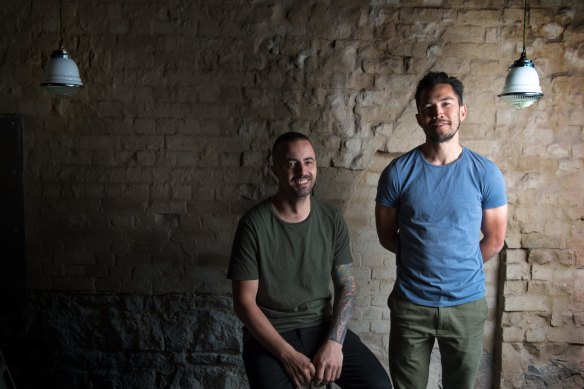 Chef Dave Verheul (left) and co-owner Christian McCabe pictured in 2015 ahead of Embla’s opening.