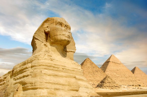 The real Sphinx in Egypt.