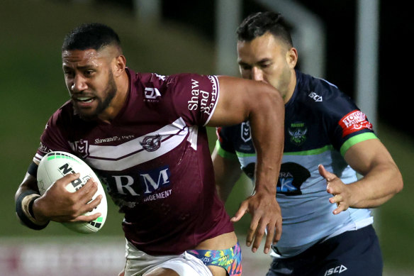 Taniela Paseka has been in fine form for Manly.