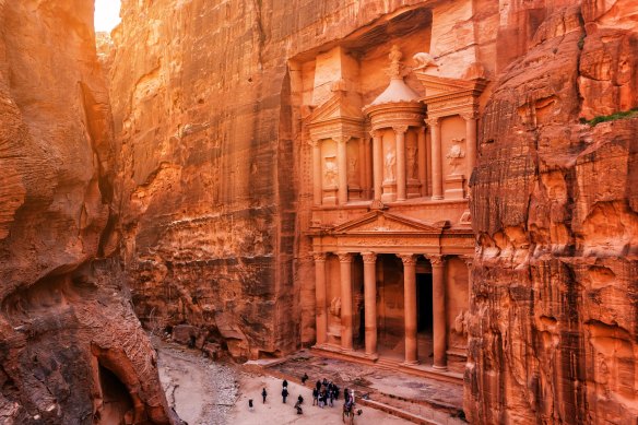 The Treasury (Al Khazneh) in Petra. Jordan.